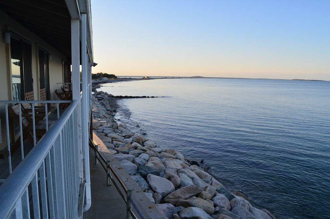 Ausblick vom Balkon Motel Pilgrim Sands