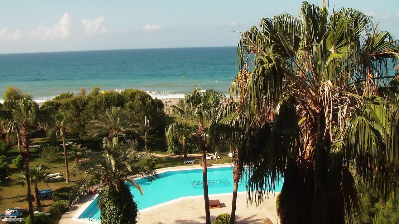 Direkter Meerblick aus der vierten Etage Club Turtas Beach Hotel