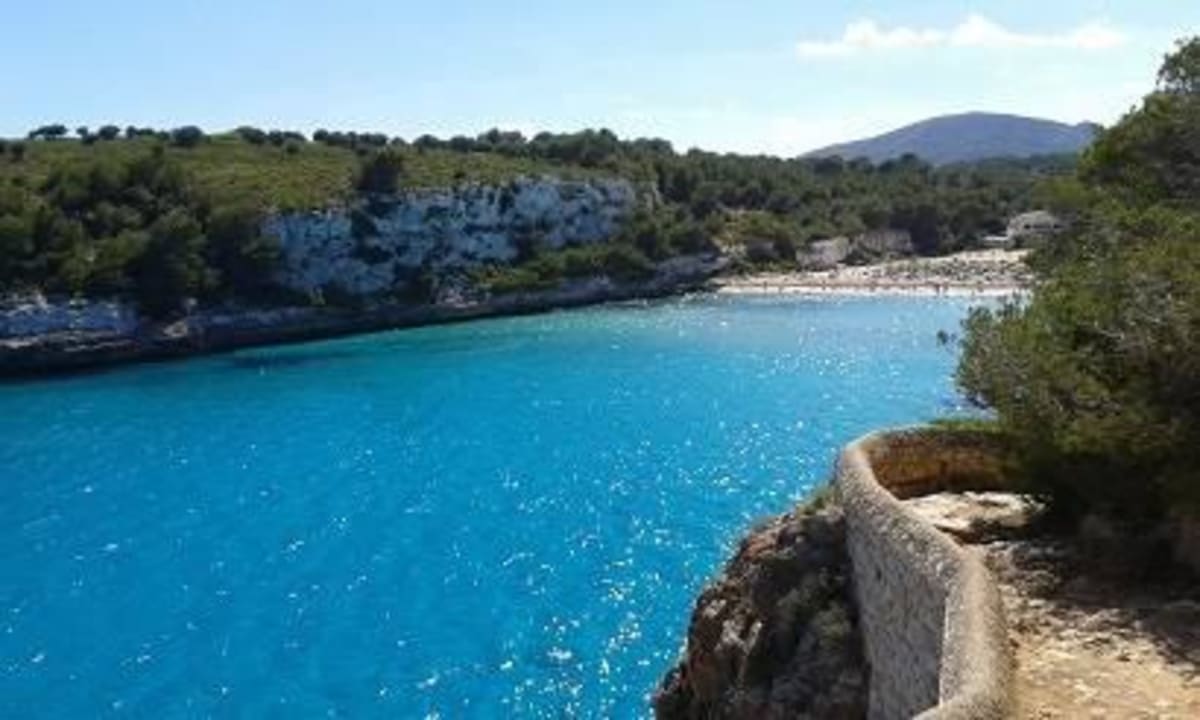 Weg zur Cala Romántica blau punta reina