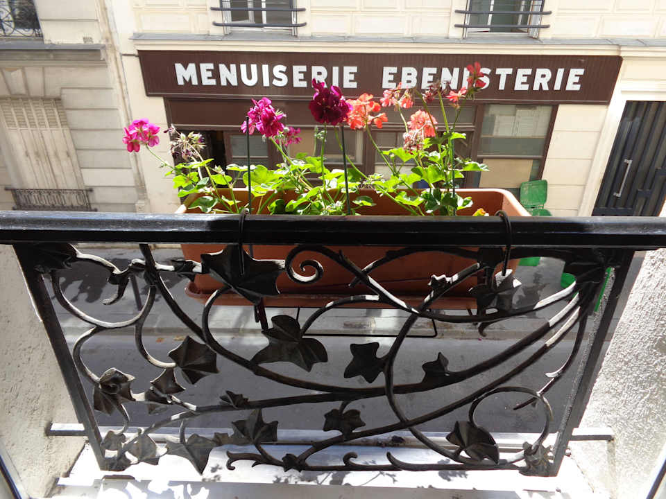 Ausblick aus dem Fenster Hotel de la Felicite