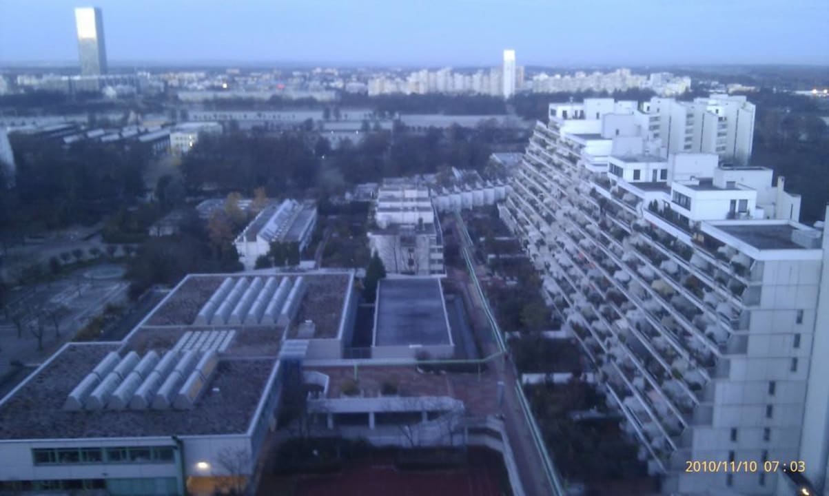 Blick aus Zimmer 320 Arthotel ANA im Olympiapark