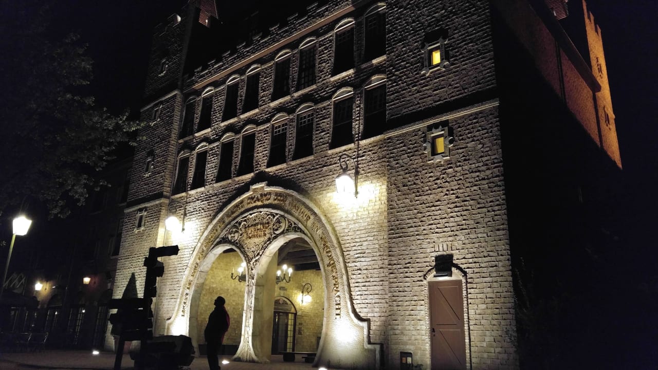 Efteling Bosrijk Rückansicht bei Nacht Ferienpark Efteling Bosrijk