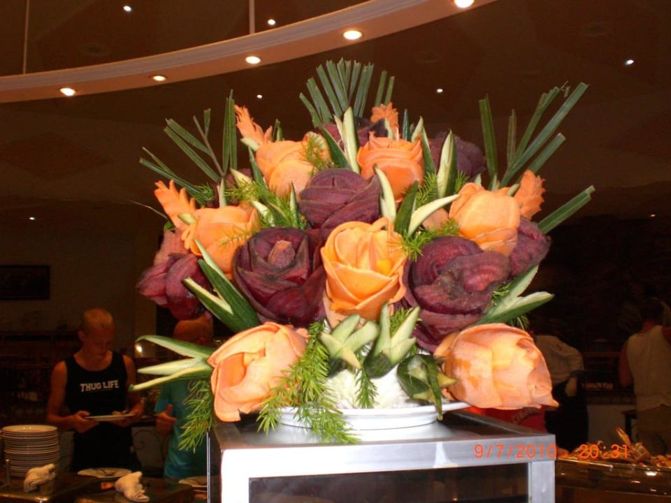 Dekoration beim Büffet Albatros Sharm Resort