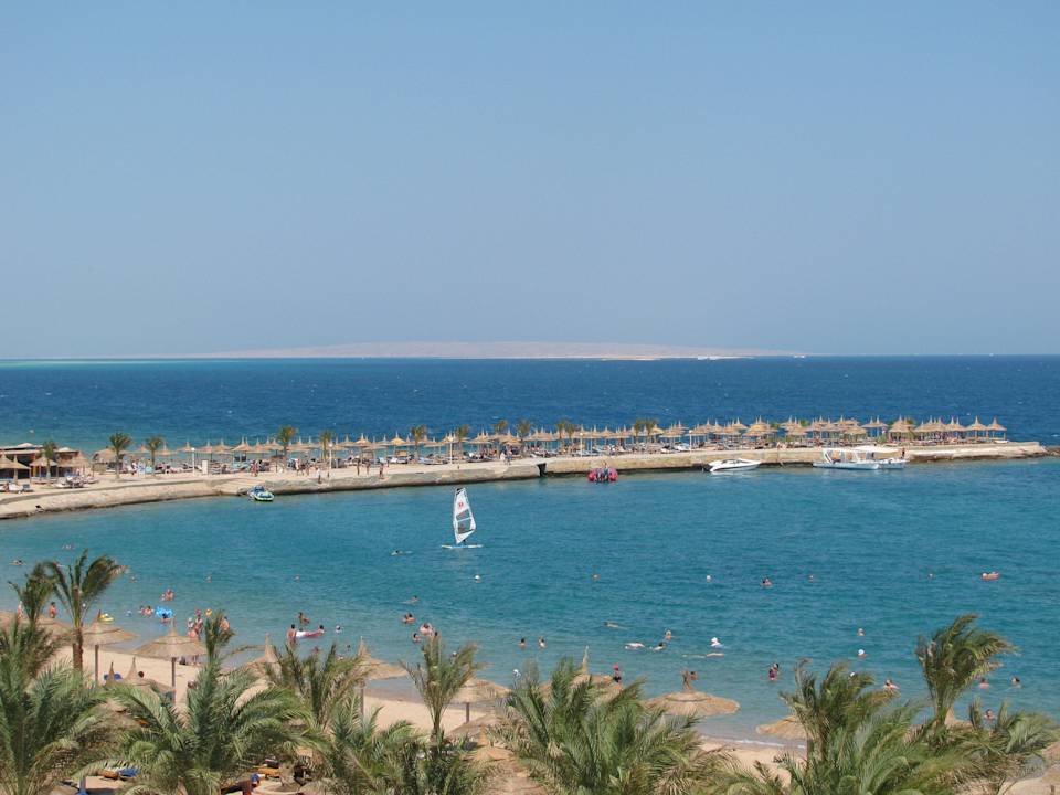 Blick zum Strand Beach Albatros Resort