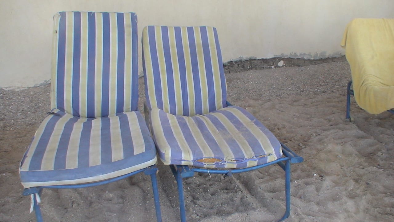 Auflagen der Strandliegen Coral Sun Beach