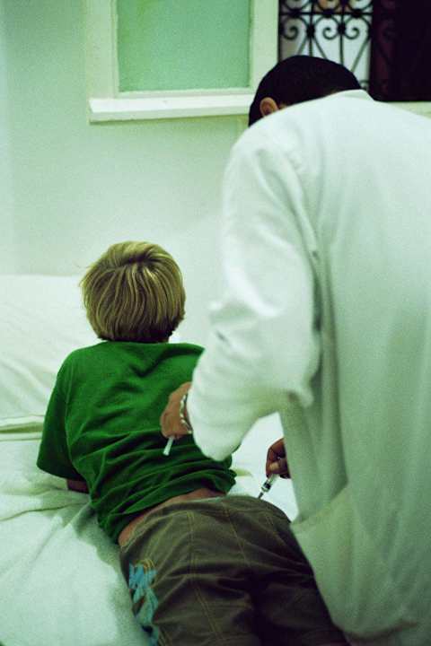 Behandlungspritsche und Bettlaken (nicht gewechselt) Houda Golf & Beach Club