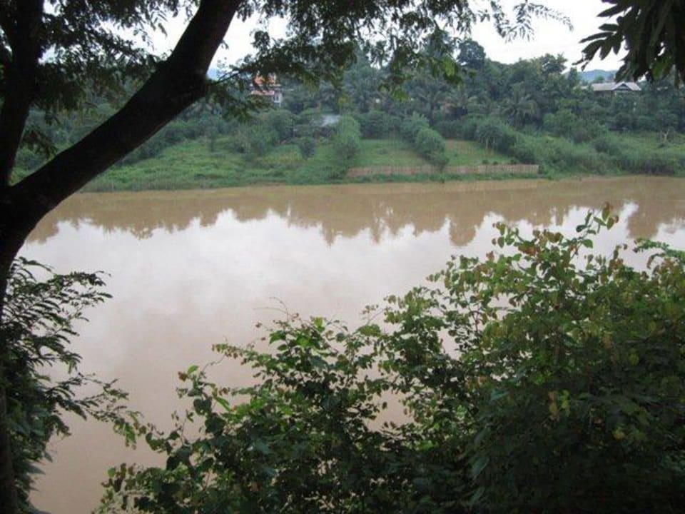 Blick vom Riverside Bungalow Thongbay Guesthouse