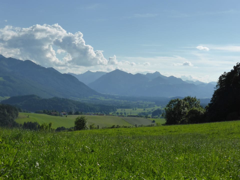 "Blick vom Garten auf die Berge" Daxlberger Hof (Siegsdorf ...