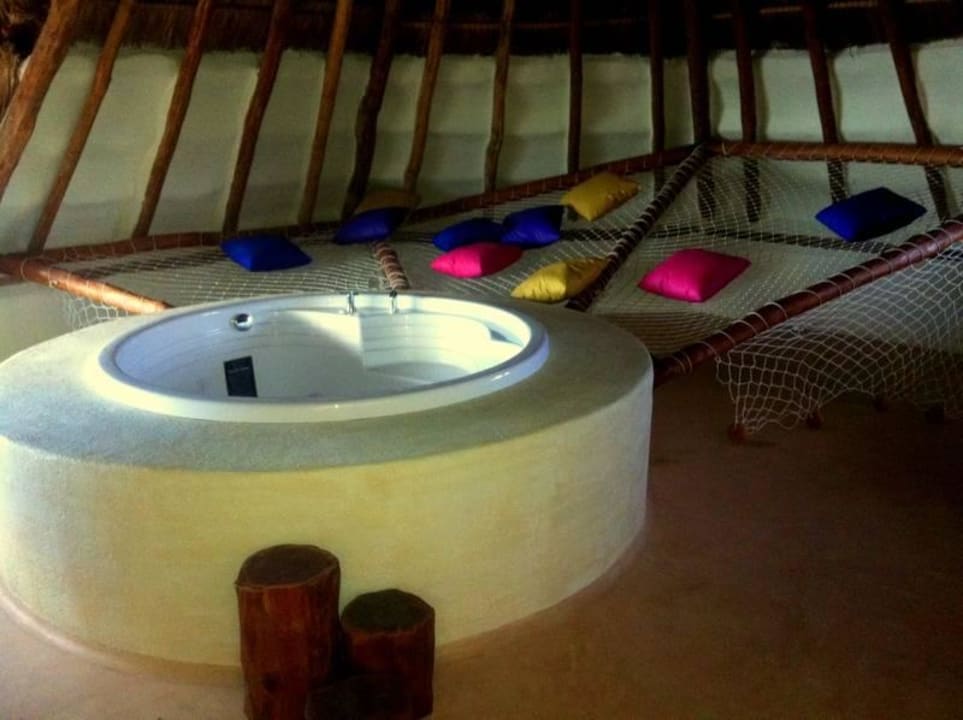 2 Etage mit Whirlpool und Relax-Netz Hotel Villas Flamingos