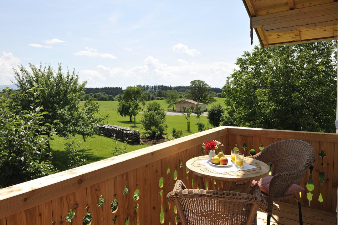 Ausblick vom Balkon 5-Sterne Ferienwohnungen Lohner Hof