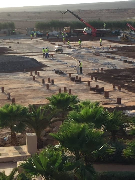Bauarbeiten am Hotel Hotel Riu Touareg
