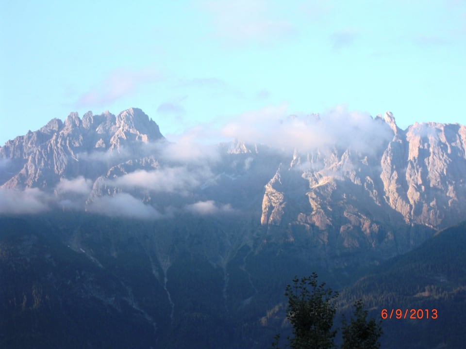 Bick vom Balkon (morgens) Hotel Mölltaler