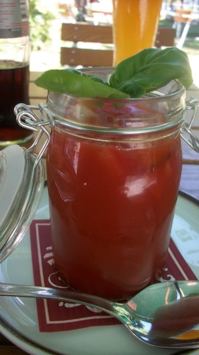 Kalte Tomatensuppe Landhotel Koller