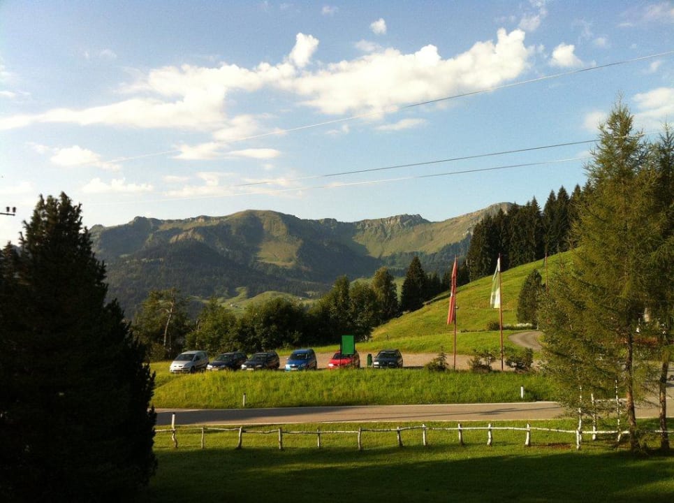 Blick von unserem Balkon Mooswinkel am Hochmoor