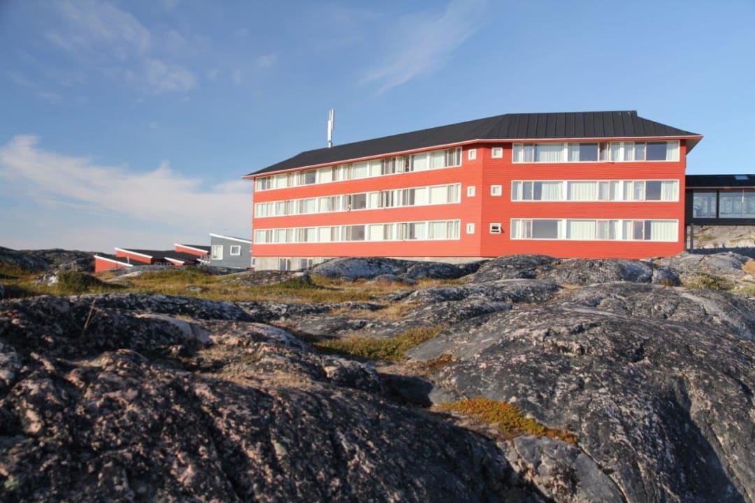 Trakt mit den Zimmern ab No. 500 vom Steg Hotel Arctic