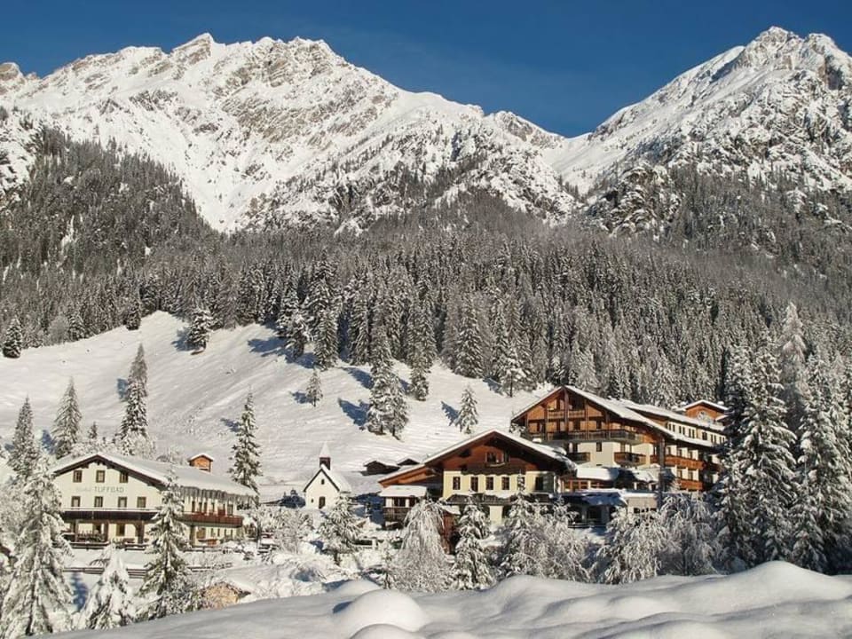 Winter auf der Tuffbad-Alm Almwellness-Resort Tuffbad