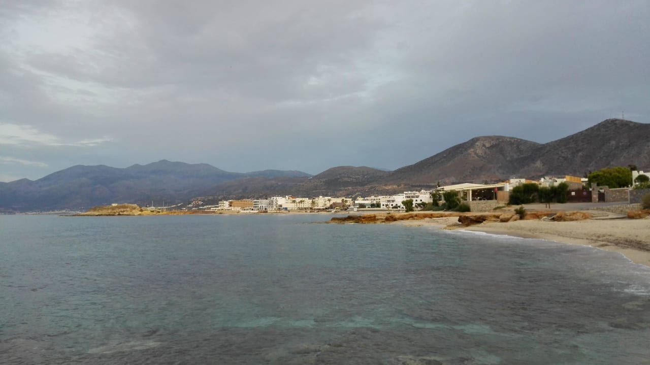 Foto mit Blick zum hotelstrand Creta Maris Resort