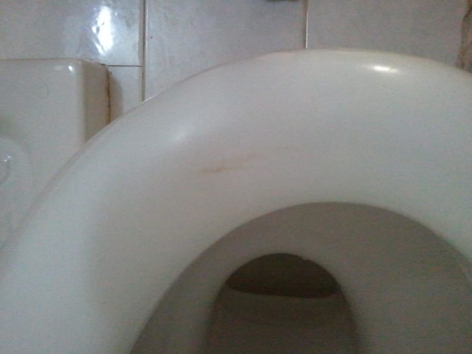 Dirt on toilet desk Theodosis Apartments