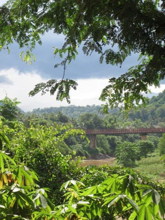 Blick vom Riverside Bungalow Thongbay Guesthouse