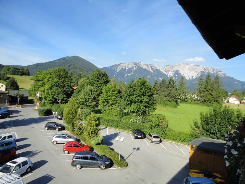 Vom Zimmerbalkon Wellnesshotel Paradiesquelle