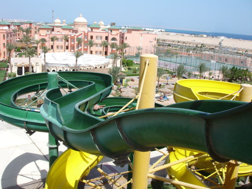 Blick von der Rutsche Pickalbatros Aqua Park Resort - Hurghada