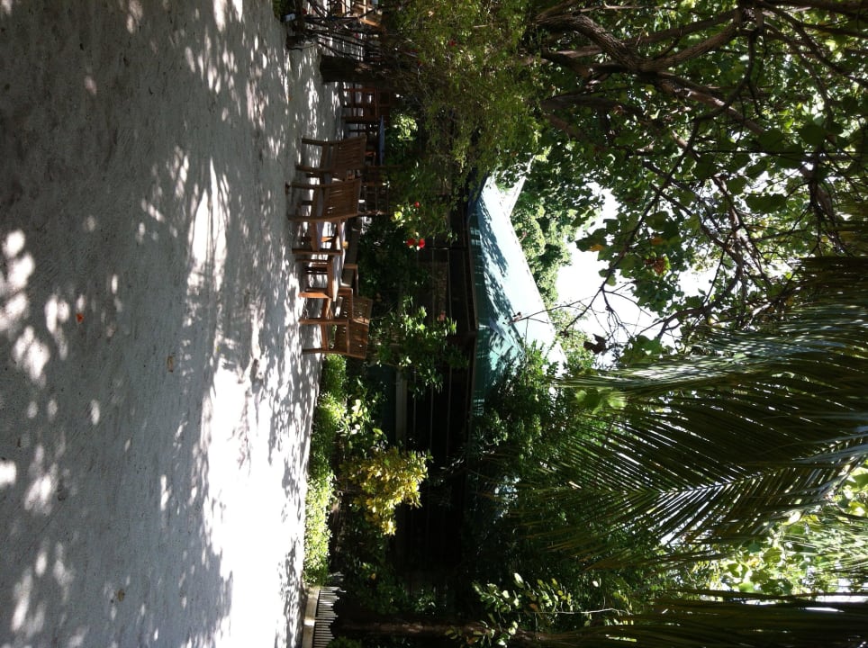 Weg zum Restaurant Eri Maldives