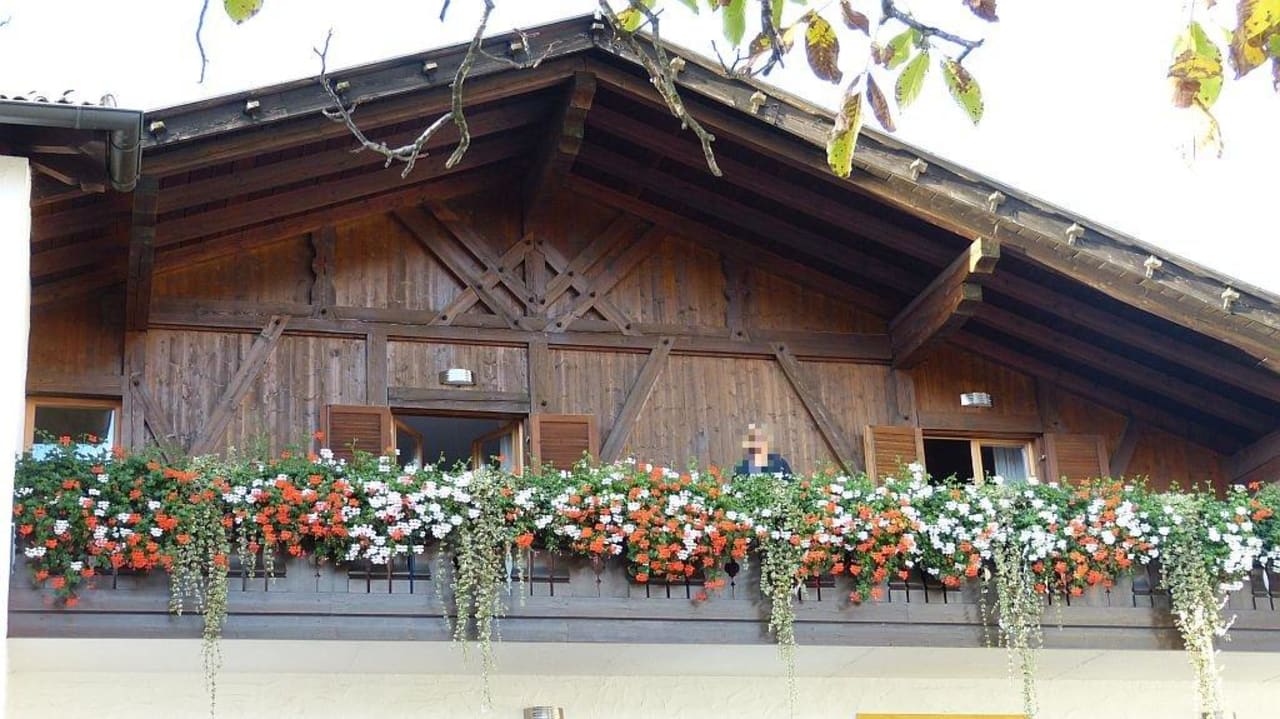 Blick auf den Balkon Pension Leimerhof