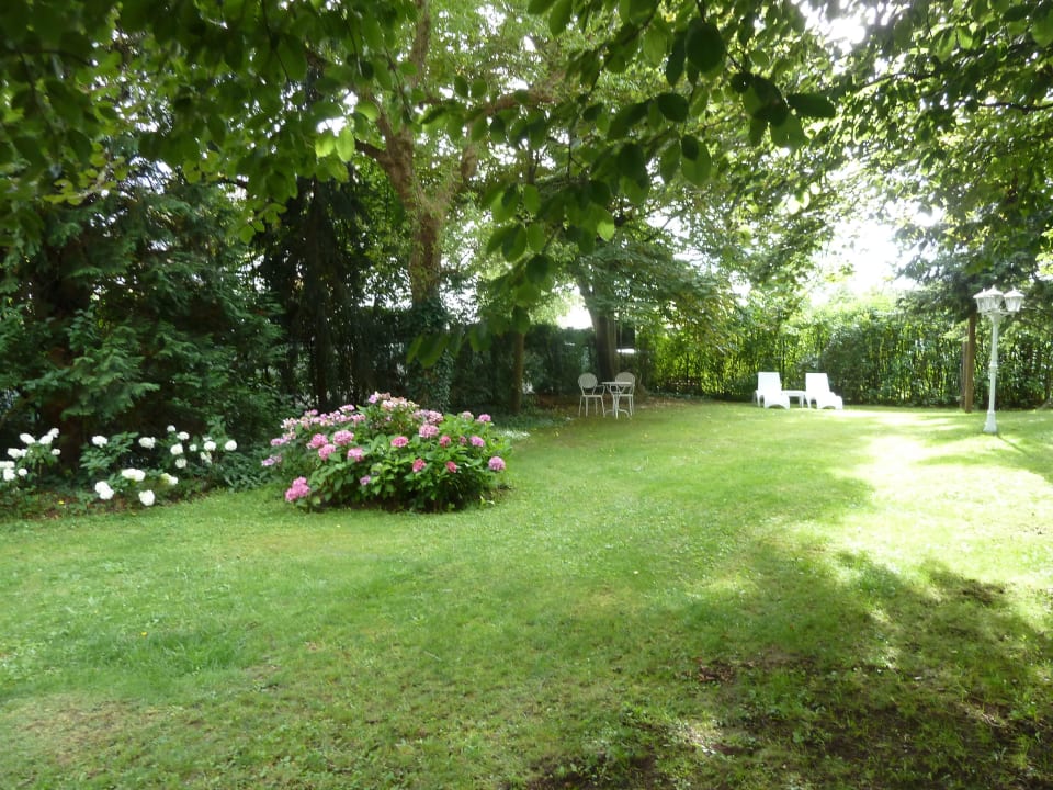 Blühende Büsche, Grün und Bäume  Park Hotel Garni Nürnberg-Laufamholz