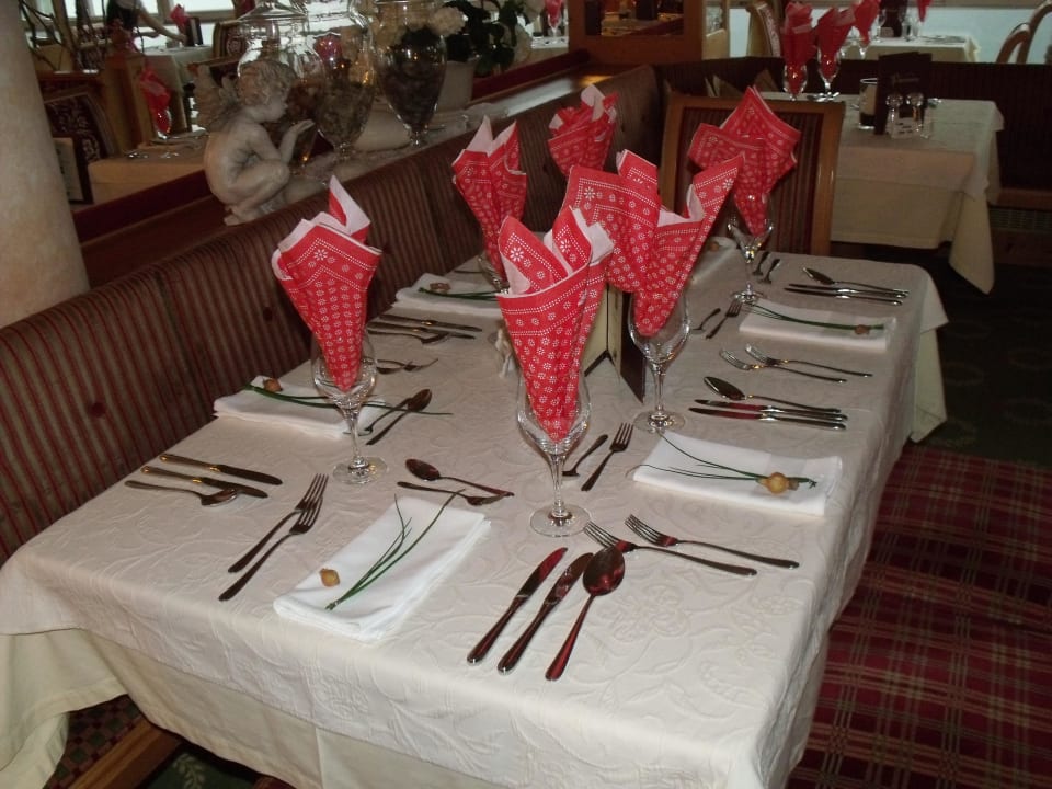 Gedeckter Tisch zum Bauernbuffet Hotel Panorama