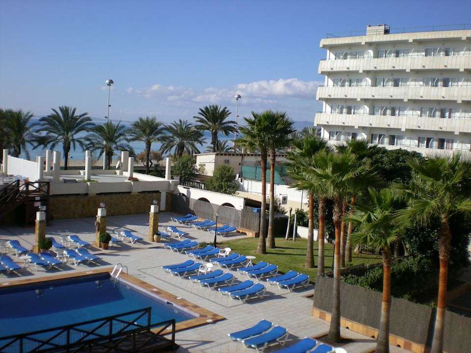 Ausblick vom Balkon des Zimmer 209 Iberostar Waves Bahia de Palma