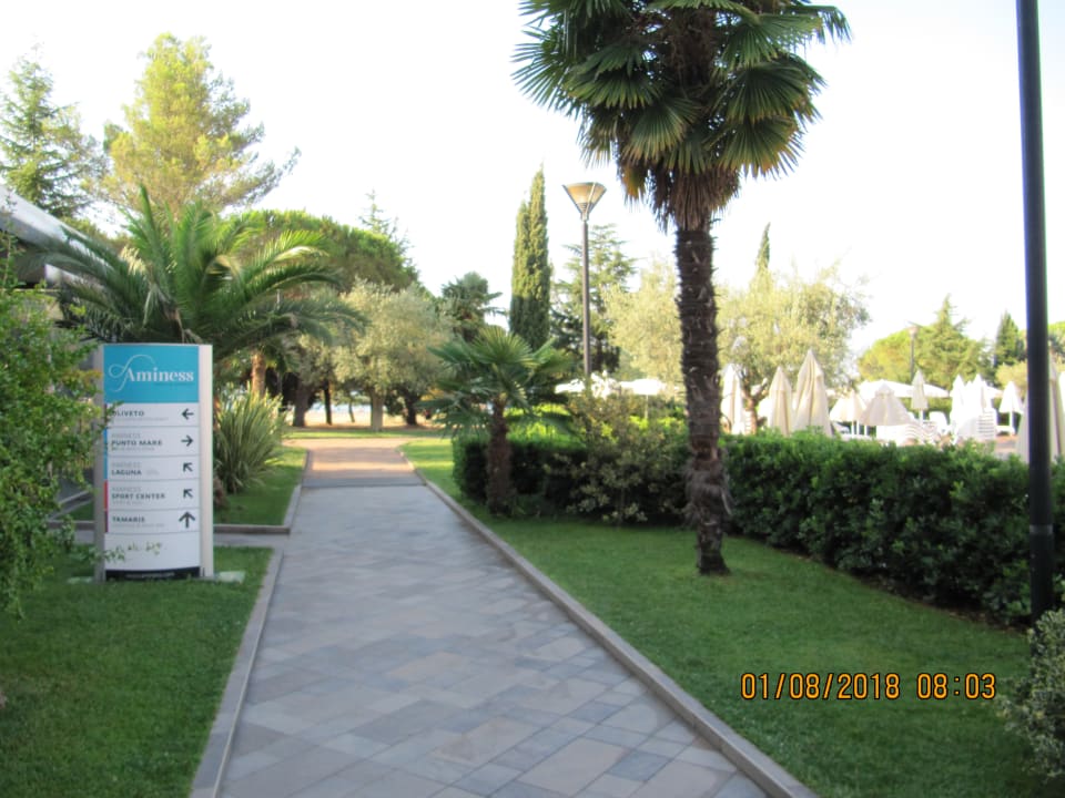 Gartenanlage Aminess Vival Maestral Hotel