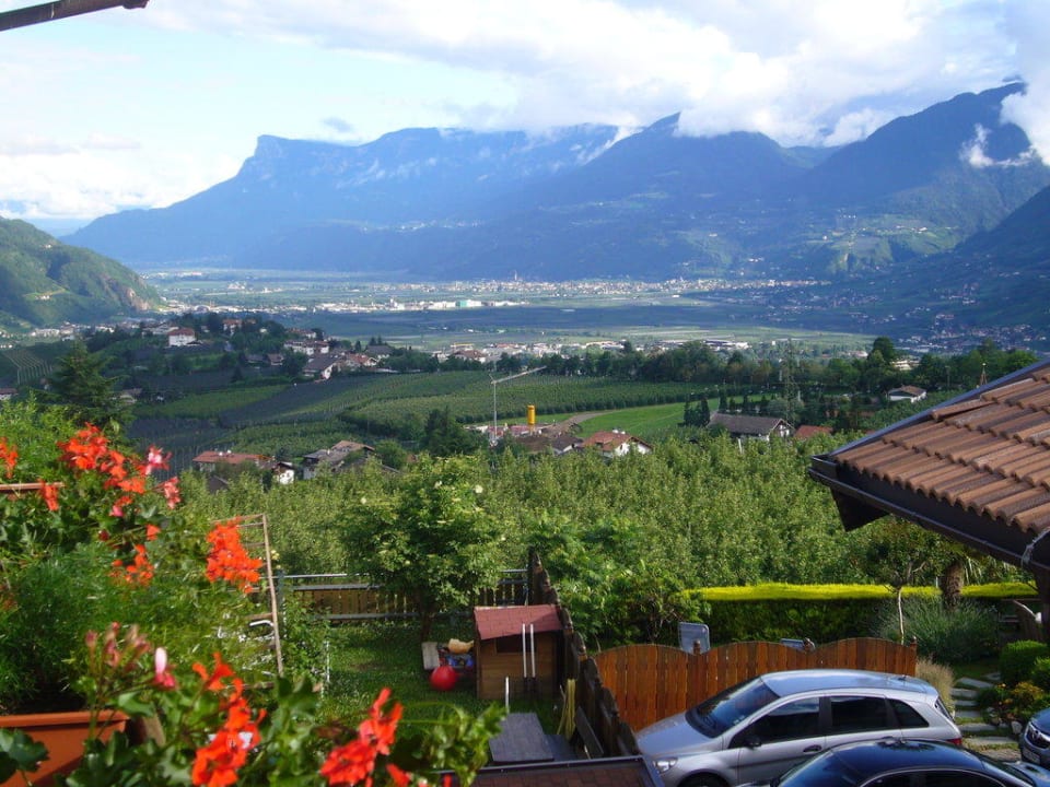 Blick vom Balkon  Hotel Stefanie