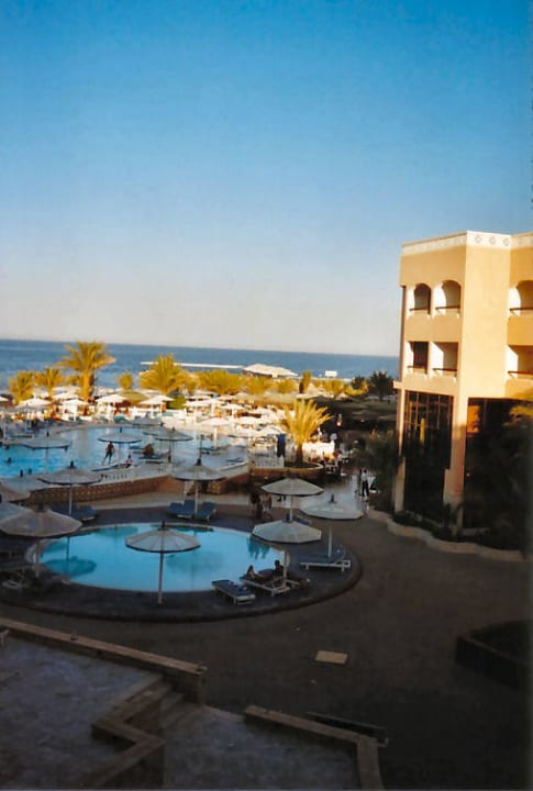 Ausblick von unserem Balkon Beach Albatros Resort