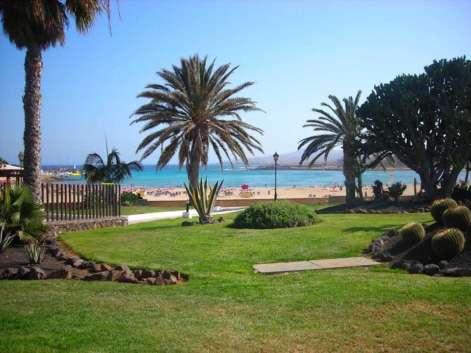 Ausblick von unserer Terrasse Barceló Fuerteventura Castillo