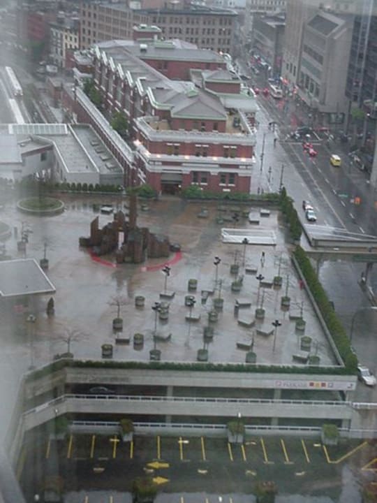 Leider war schlechtes Wetter Hotel The Fairmont Waterfront