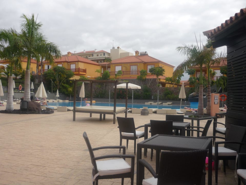 Blick von der Rezeption Hotel El Duque