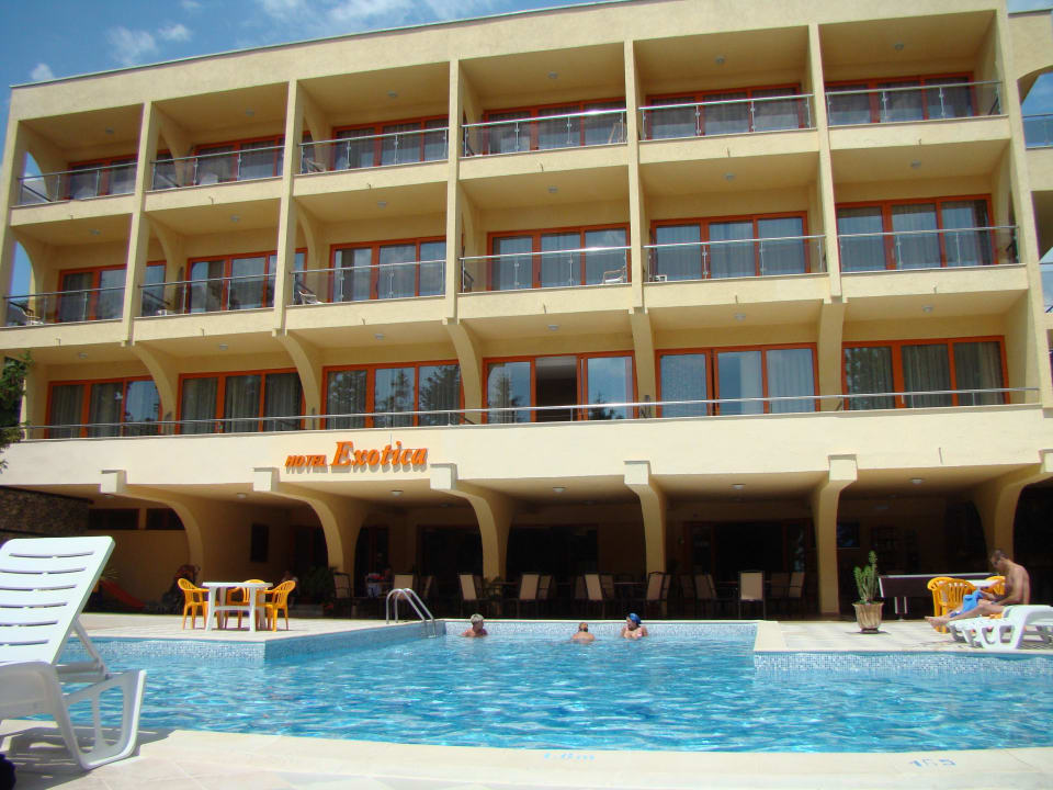 Widok od strony basenu Hotel Exotica