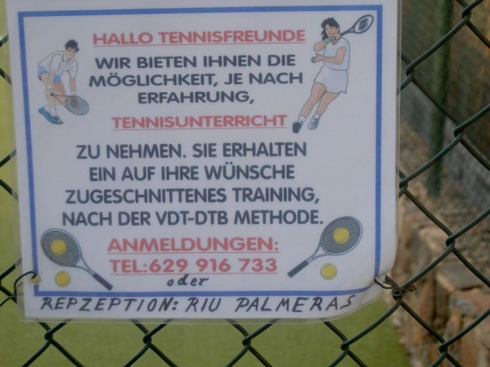 Tennis Hotel Riu Palace Palmeras