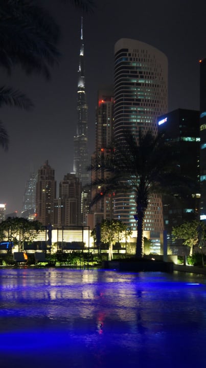 Blick auf den Burj Khalifa JW Marriott Marquis Hotel Dubai