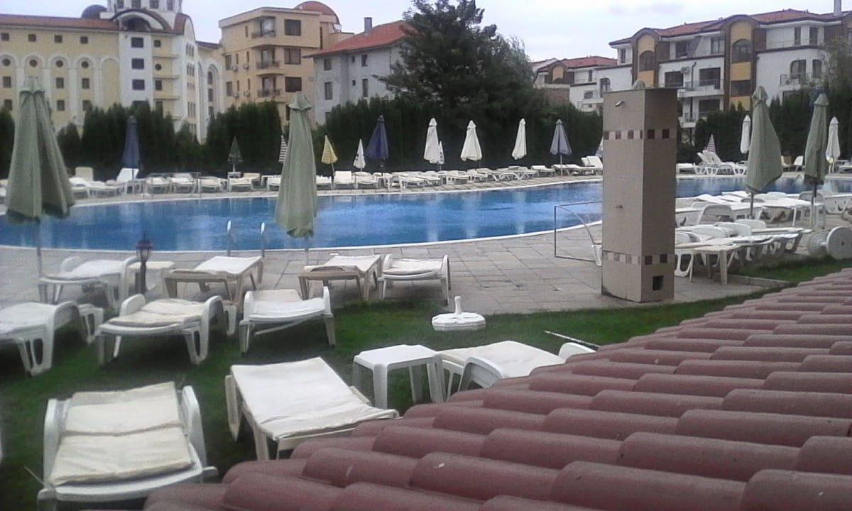 Pool vom balkon Hotel Cazablanka / Casablanca