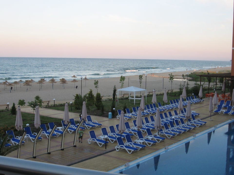 Hotelstrand Abenddämmerung Sol Luna Bay