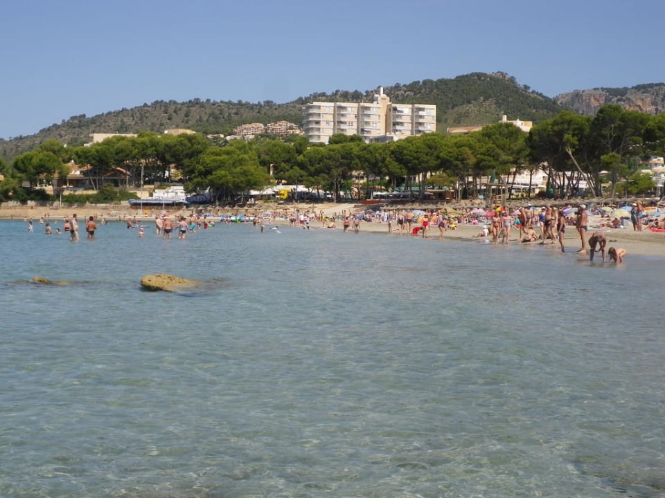 Der Strand vom Meer aus Hotel Vibra Beverly Playa