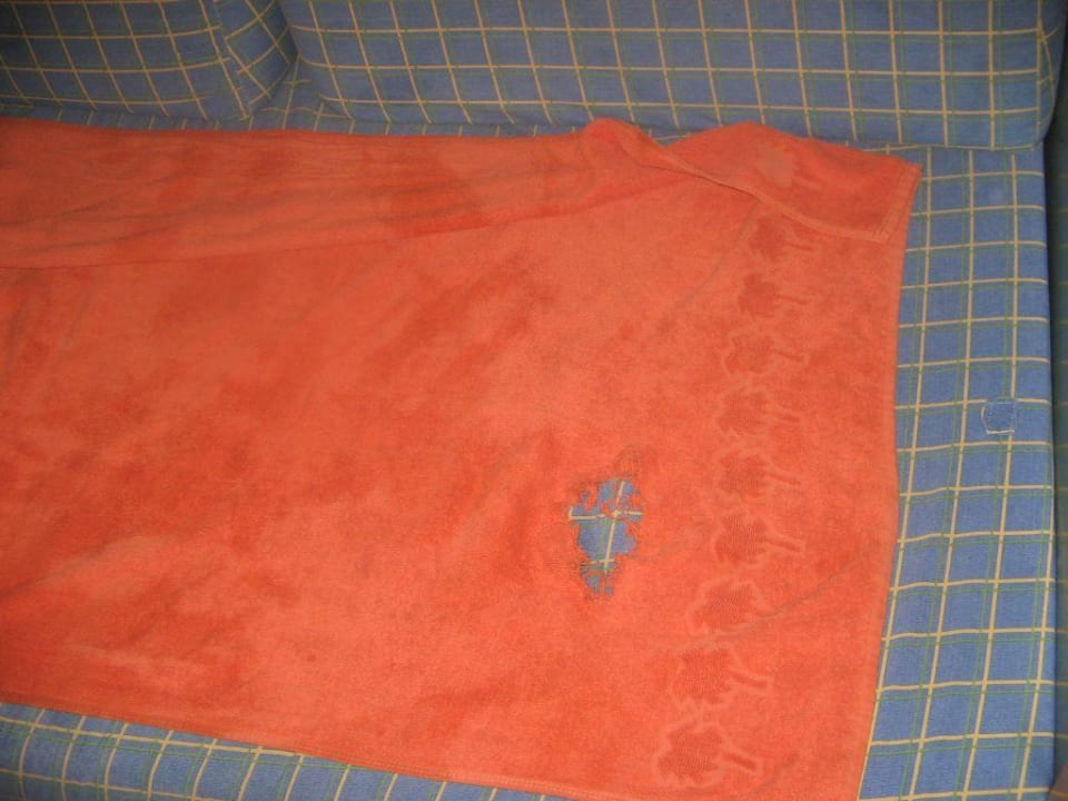 Dies sind die Handtücher die man bekommt Hotel Bungalows Duna Flor