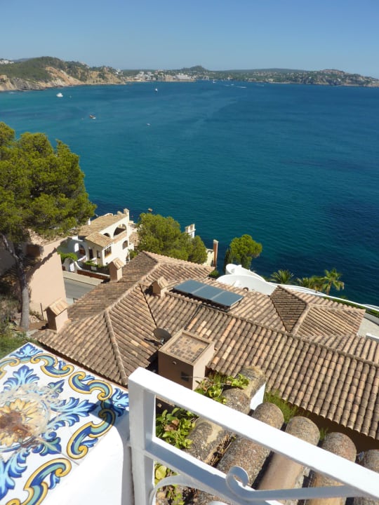 Ausblick von der Terrasse Hotel Aldea Cala Fornells 2