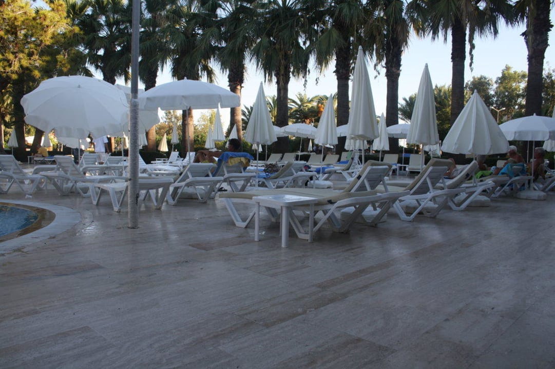 Liegen und Sonnenschirme am Pool Asteria Collection Side