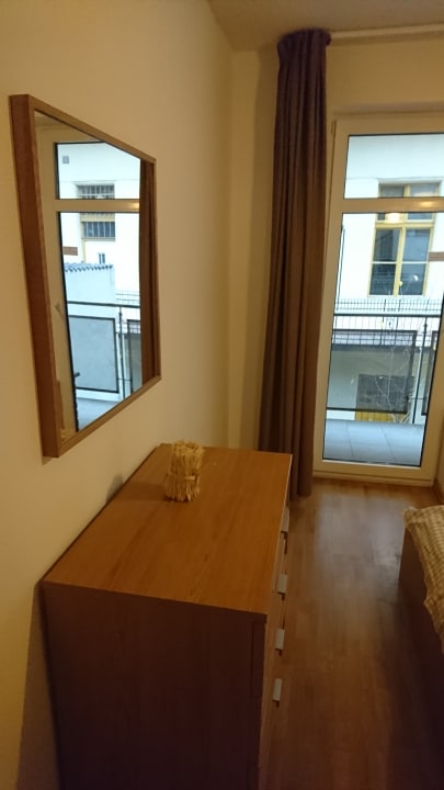 Aussicht aus Schlaffzimmer Apartments Madison Serviced