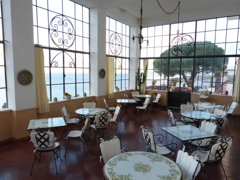 Frühstücksraum mit toller Aussicht Hotel Bel Soggiorno