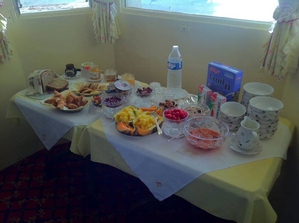 Das Frühstücksbuffet Panorama Guest House