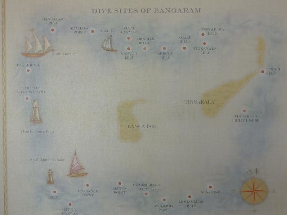 Tauchplätze Hotel Bangaram Island Resort