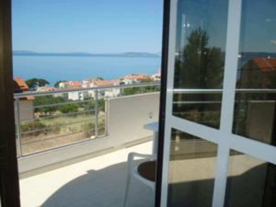 Ferienwohnung, toller Ausblick vom Wohnzimmer Hotel Villa Mikrut